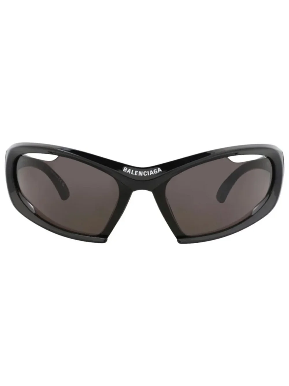 New Balenciaga Women's Sunglasses Shield Wrap Bio Injection Frame Unisex Black